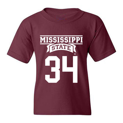 Mississippi State - NCAA Baseball : Gehrig Frei - Classic Shersey Youth T-Shirt-0