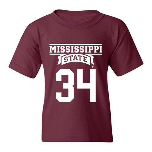 Mississippi State - NCAA Baseball : Gehrig Frei - Classic Shersey Youth T-Shirt-0