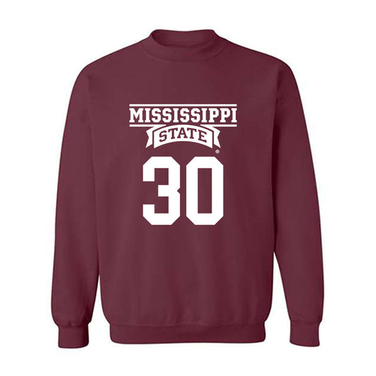 Mississippi State - NCAA Baseball : Jackson Logar - Classic Shersey Crewneck Sweatshirt-0