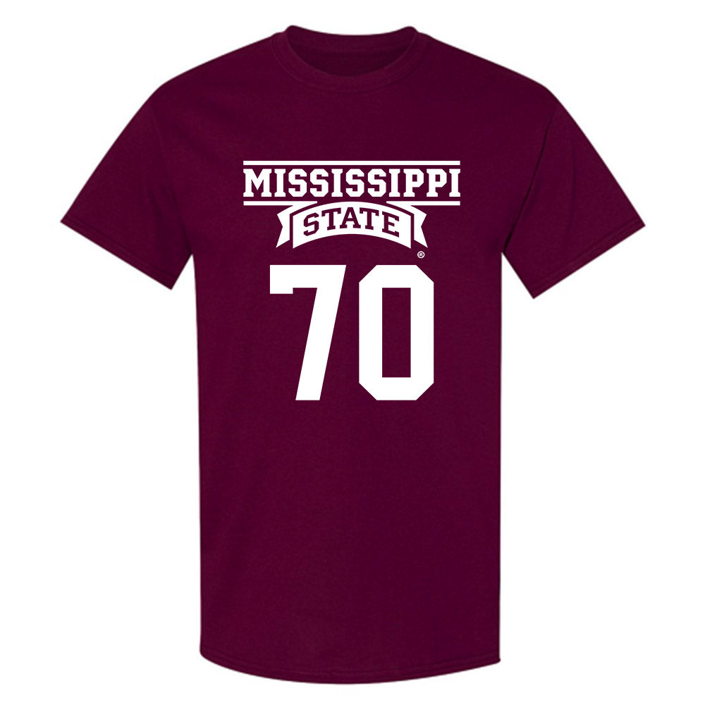 Mississippi State - NCAA Football : Breyden Turnage - Classic Shersey T-Shirt-0