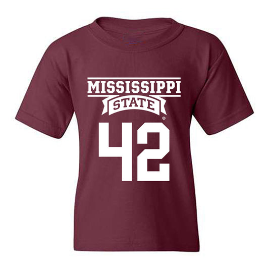 Mississippi State - NCAA Baseball : Jack Gleason - Classic Shersey Youth T-Shirt-0