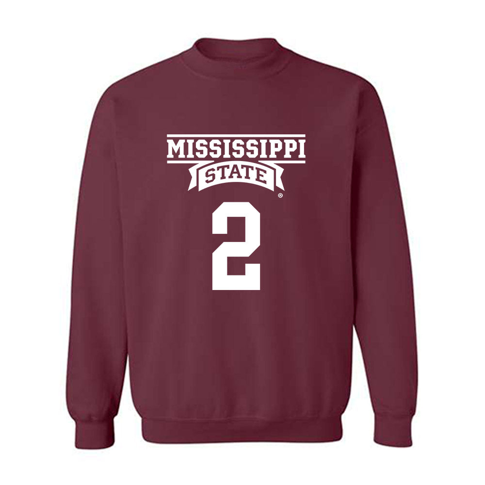 Mississippi State - NCAA Men's Basketball : Jaborri Mcghee - Classic Shersey Crewneck Sweatshirt-0