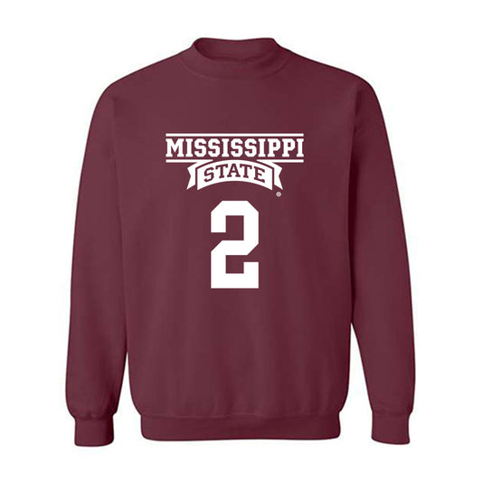Mississippi State - NCAA Men's Basketball : Jaborri Mcghee - Classic Shersey Crewneck Sweatshirt-0