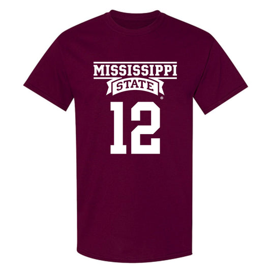 Mississippi State - NCAA Men's Basketball : Josh Hubbard - Classic Shersey T-Shirt-0