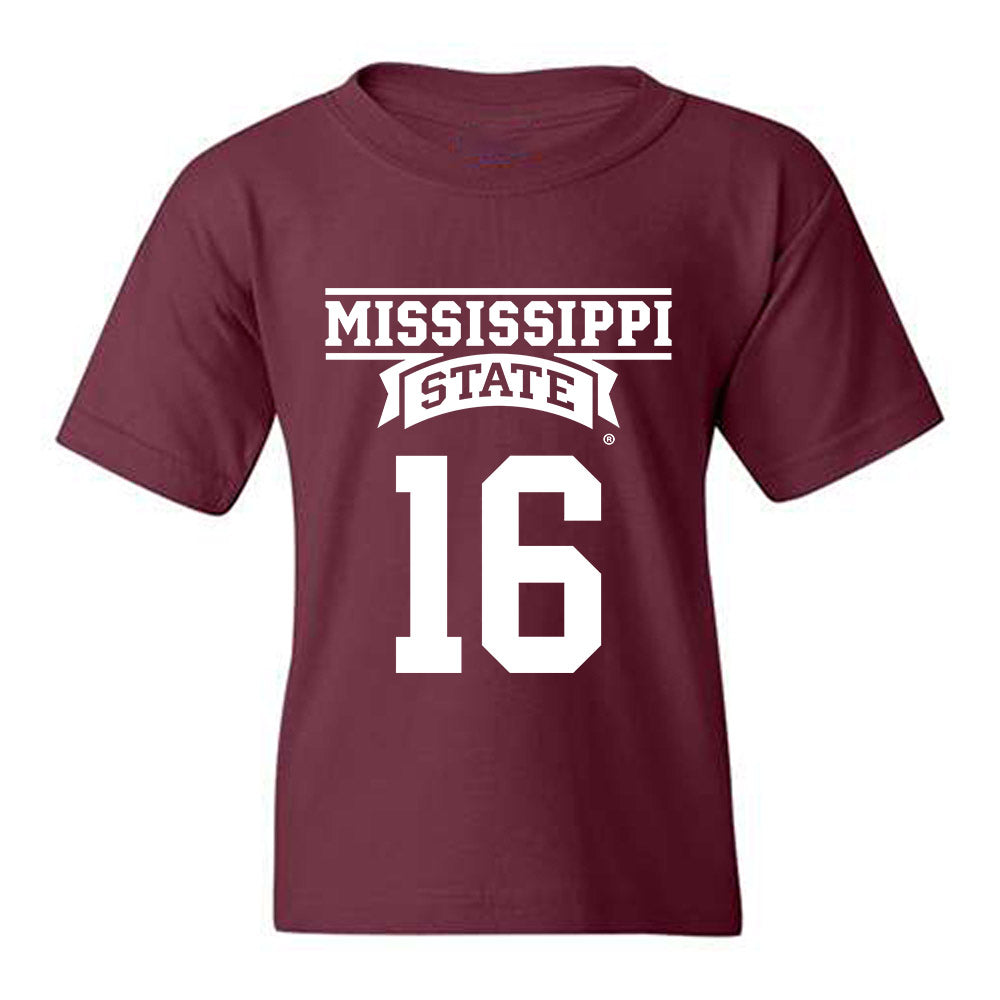 Mississippi State - NCAA Baseball : Braden Booth - Classic Shersey Youth T-Shirt-0