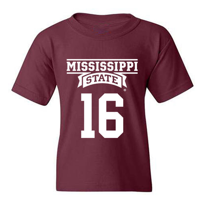 Mississippi State - NCAA Baseball : Braden Booth - Classic Shersey Youth T-Shirt-0