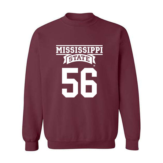 Mississippi State - NCAA Football : Wesley Davis - Classic Shersey Crewneck Sweatshirt-0