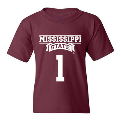 Mississippi State - NCAA Men's Basketball : Kanye Clary - Classic Shersey Youth T-Shirt-0