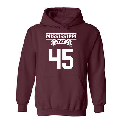 Mississippi State - NCAA Football : Ethan Myers - Classic Shersey Hooded Sweatshirt-0