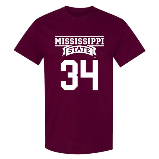 Mississippi State - NCAA Baseball : Gehrig Frei - Classic Shersey T-Shirt-0