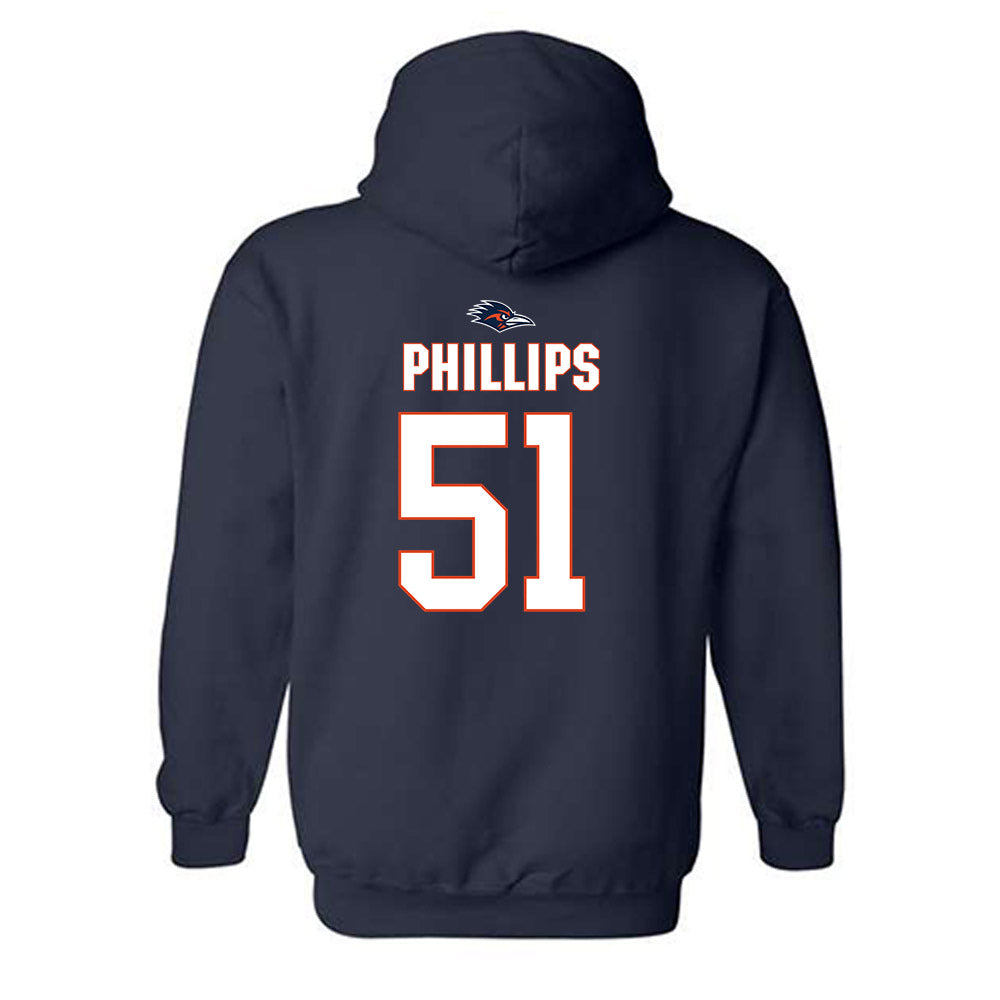 UTSA - NCAA Football : Austin Phillips - Classic Shersey Hooded Sweatshirt