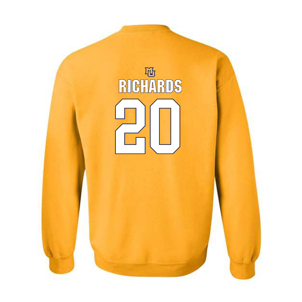 Marquette - NCAA Men's Soccer : Bryce Richards - Generic Shersey Crewneck Sweatshirt-1