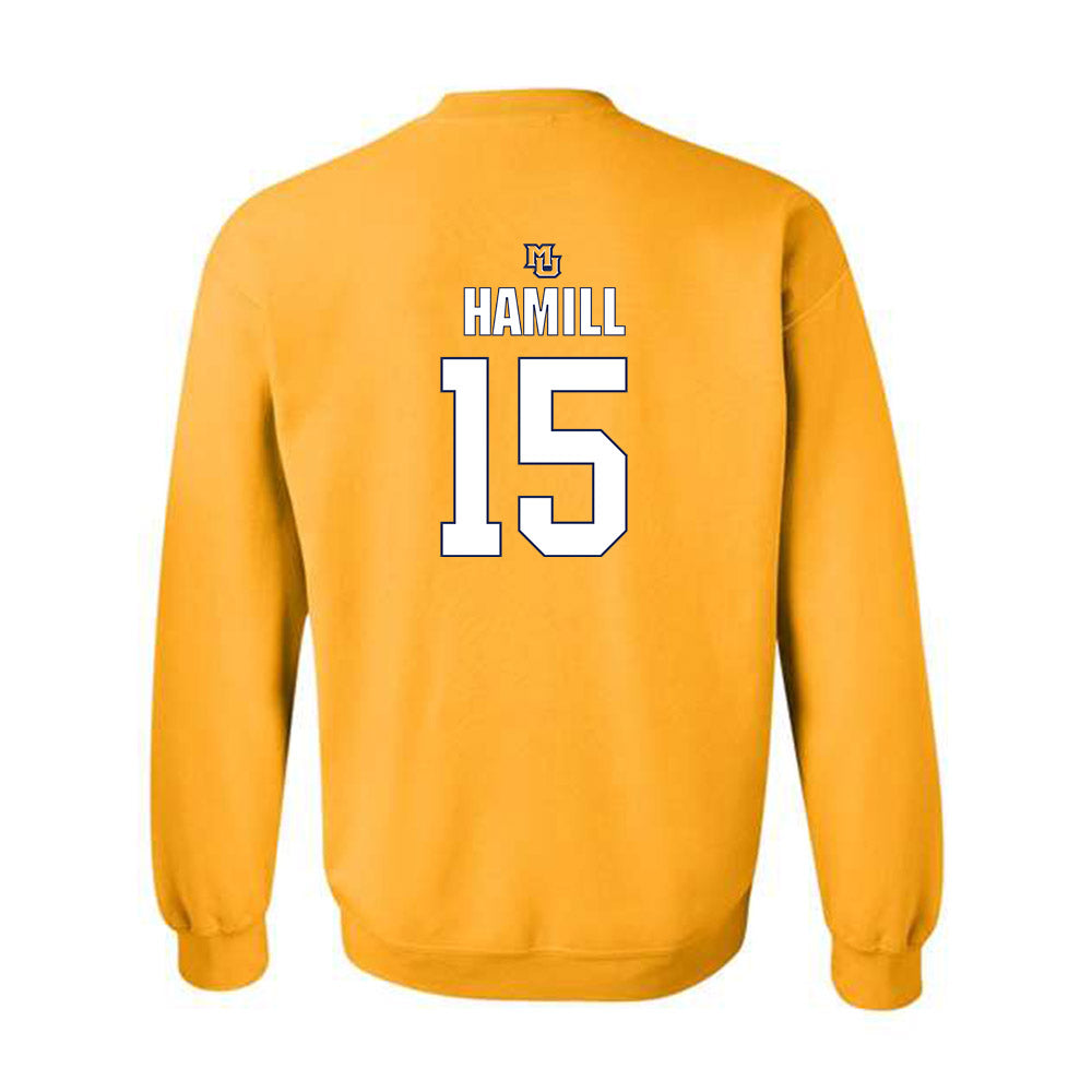 Marquette - NCAA Men's Lacrosse : Matt Hamill - Generic Shersey Crewneck Sweatshirt-1