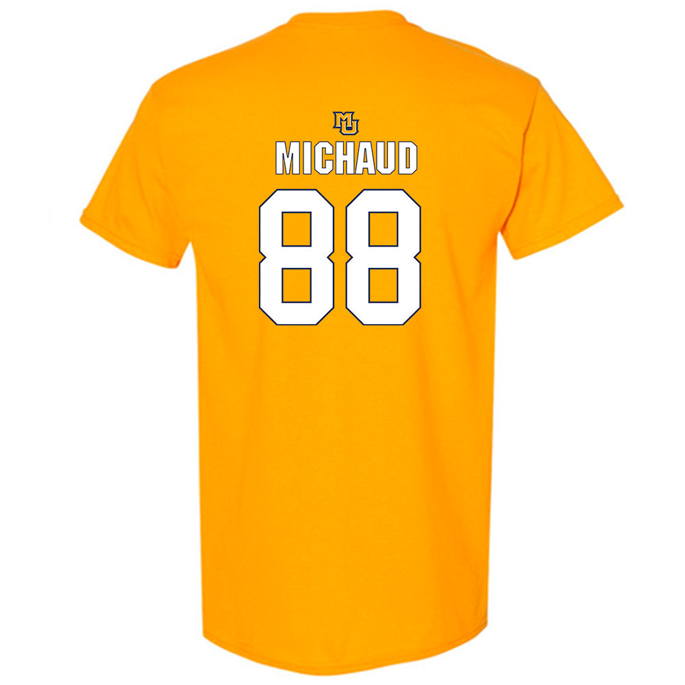 Marquette - NCAA Men's Lacrosse : Scott Michaud - Generic Shersey T-Shirt-1