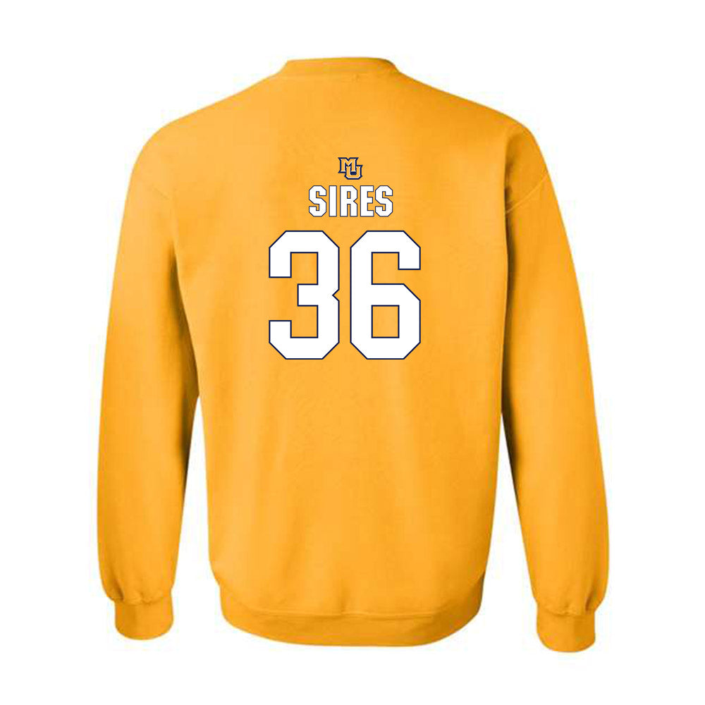 Marquette - NCAA Men's Lacrosse : Ronald Sires - Generic Shersey Crewneck Sweatshirt-1