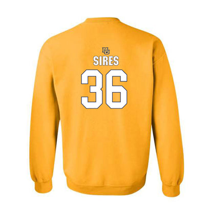 Marquette - NCAA Men's Lacrosse : Ronald Sires - Generic Shersey Crewneck Sweatshirt-1