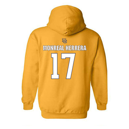 Marquette - NCAA Men's Soccer : Jonathan Monreal-Herrera - Generic Shersey Hooded Sweatshirt-1