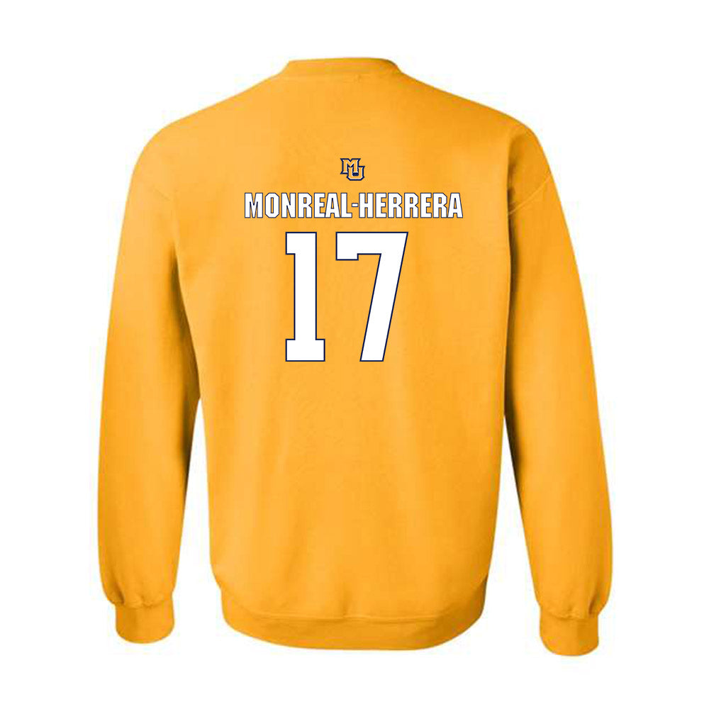 Marquette - NCAA Men's Soccer : Jonathan Monreal-Herrera - Generic Shersey Crewneck Sweatshirt-1