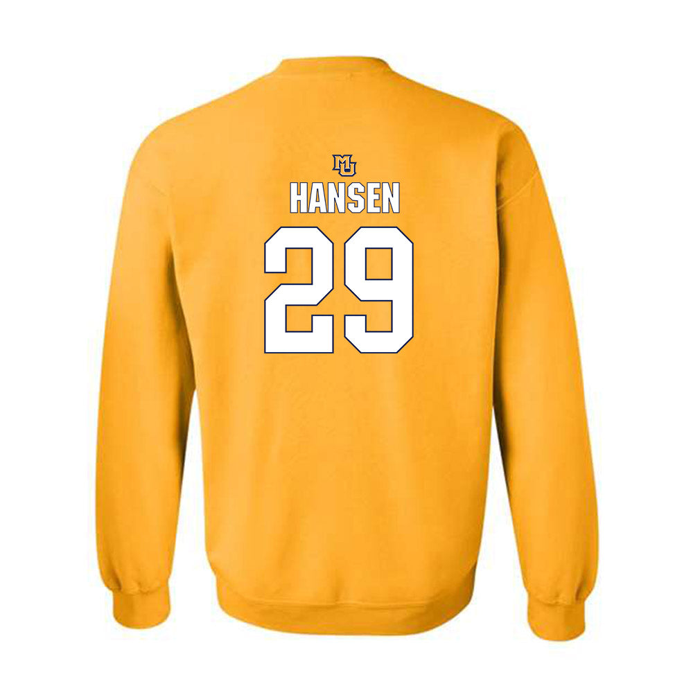 Marquette - NCAA Women's Lacrosse : Megan Hansen - Generic Shersey Crewneck Sweatshirt-1