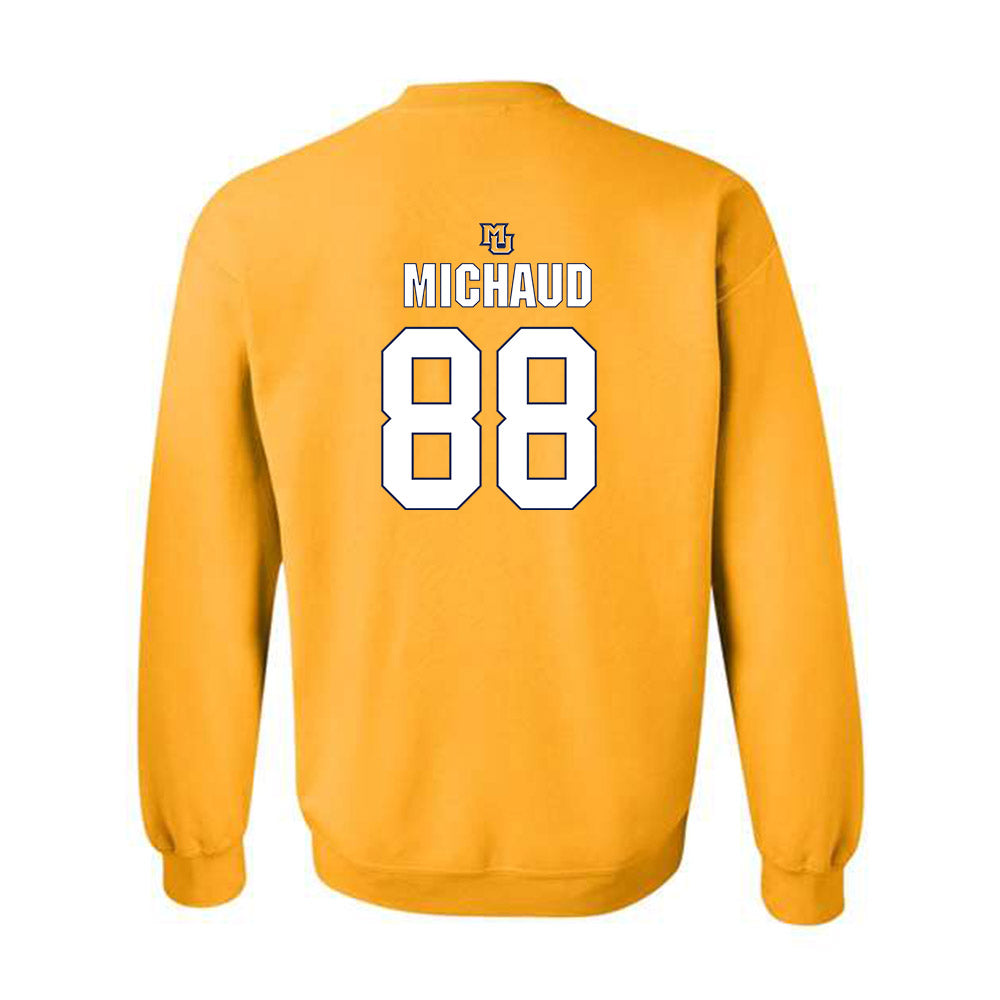 Marquette - NCAA Men's Lacrosse : Scott Michaud - Generic Shersey Crewneck Sweatshirt-1