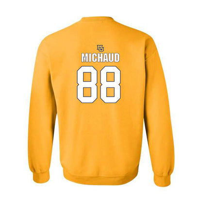 Marquette - NCAA Men's Lacrosse : Scott Michaud - Generic Shersey Crewneck Sweatshirt-1