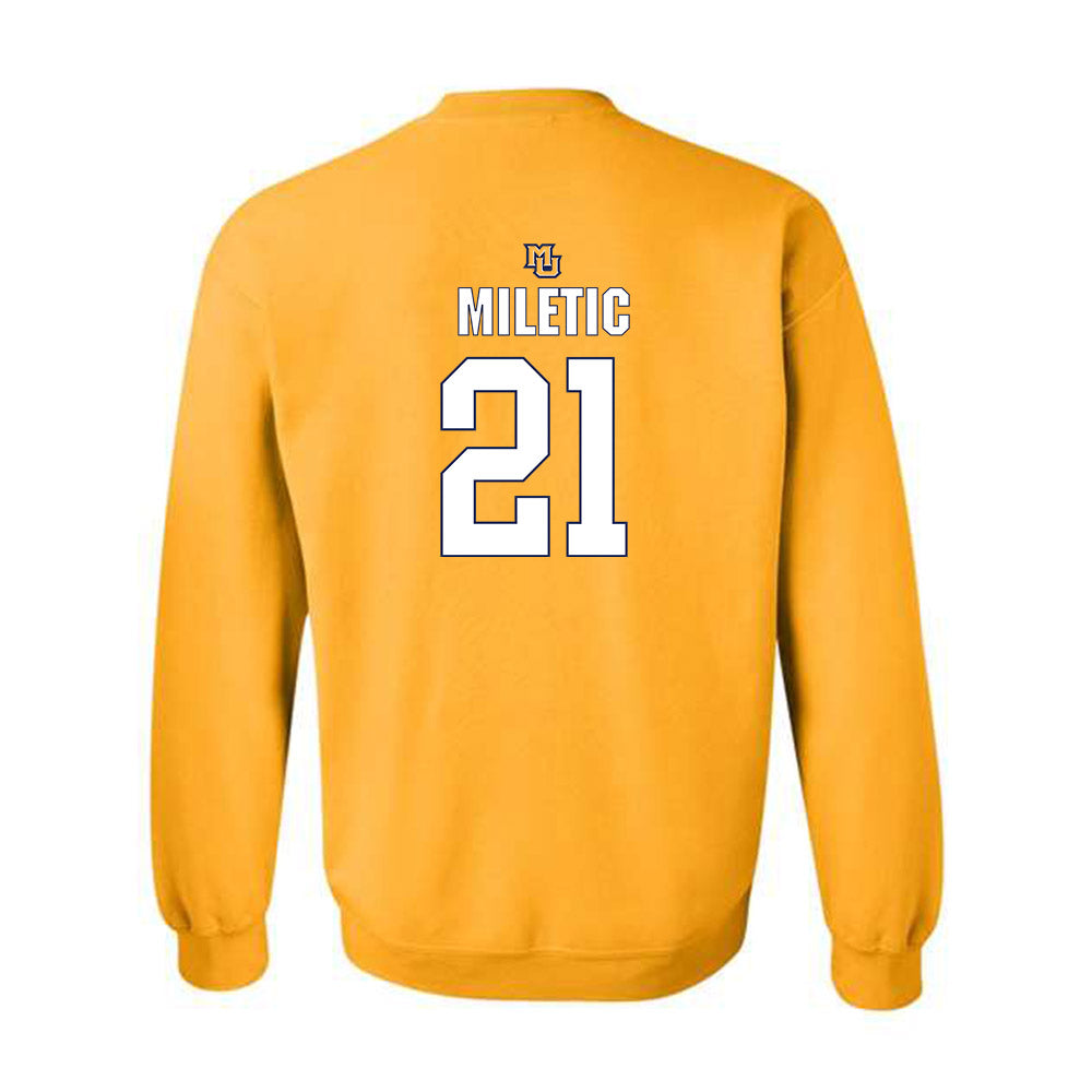 Marquette - NCAA Men's Basketball : Ian Miletic - Generic Shersey Crewneck Sweatshirt-1