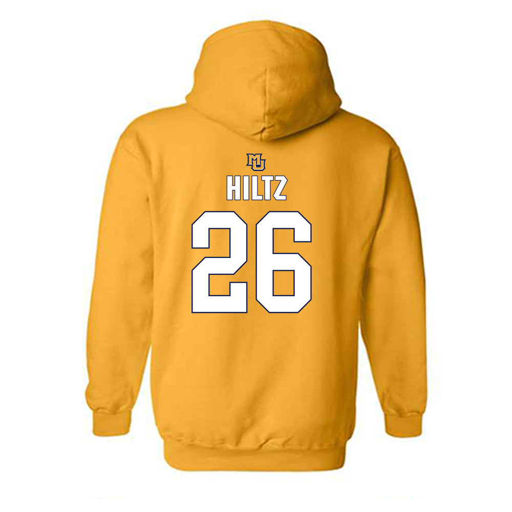 Marquette - NCAA Men's Lacrosse : Hayden Hiltz - Generic Shersey Hooded Sweatshirt