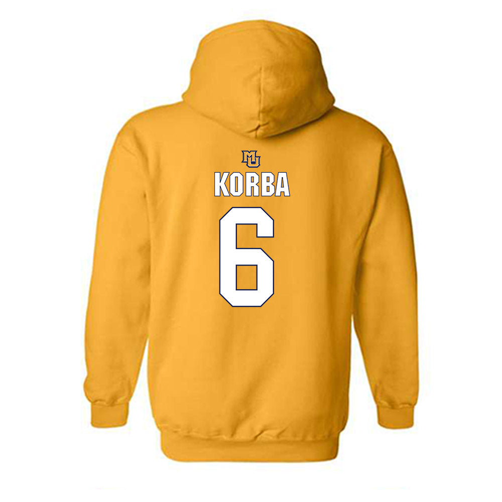 Marquette - NCAA Women's Volleyball : Alexandra Korba - Generic Shersey Hooded Sweatshirt-1