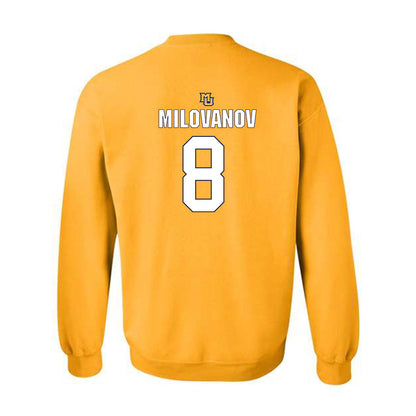 Marquette - NCAA Men's Soccer : Justin Milovanov - Generic Shersey Crewneck Sweatshirt-1