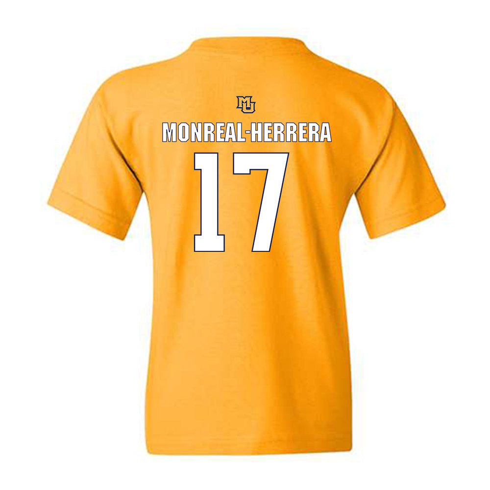Marquette - NCAA Men's Soccer : Jonathan Monreal-Herrera - Generic Shersey Youth T-Shirt-1