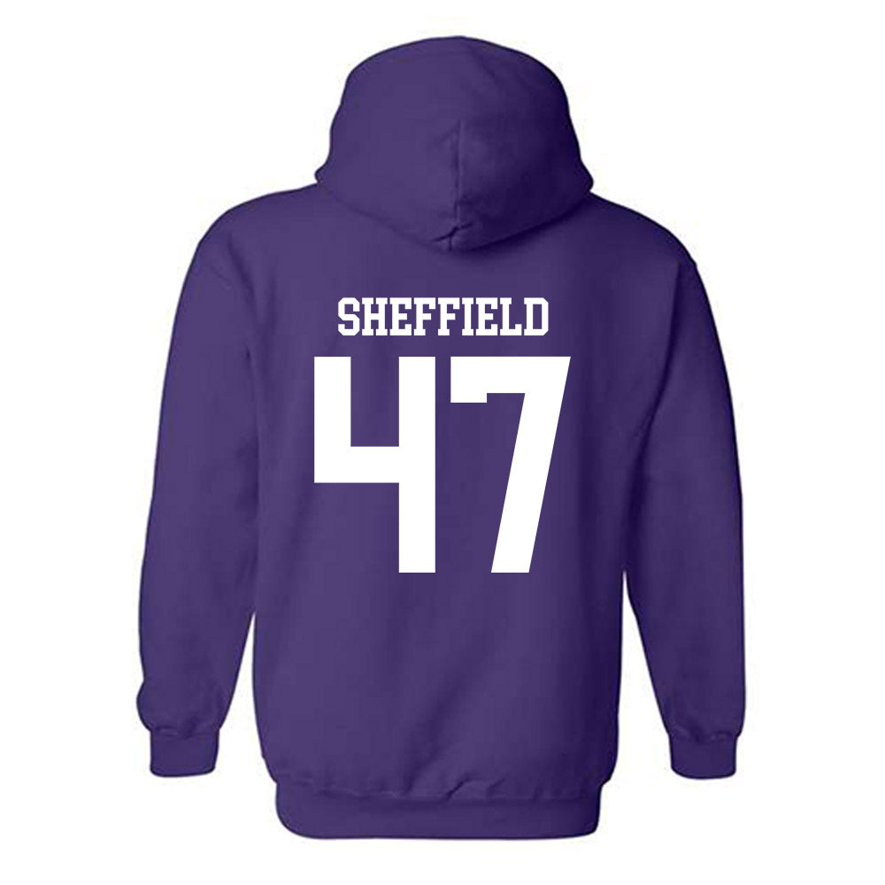 Kansas State - NCAA Baseball : Lincoln Sheffield - Classic Shersey Hooded Sweatshirt-1