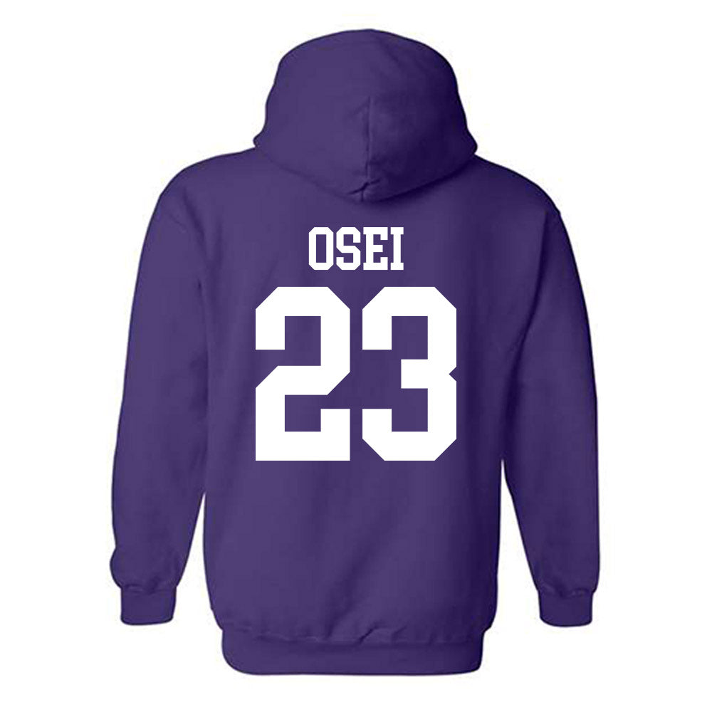 Kansas State - NCAA Men's Basketball : Stephen Osei - Classic Shersey Hooded Sweatshirt-1