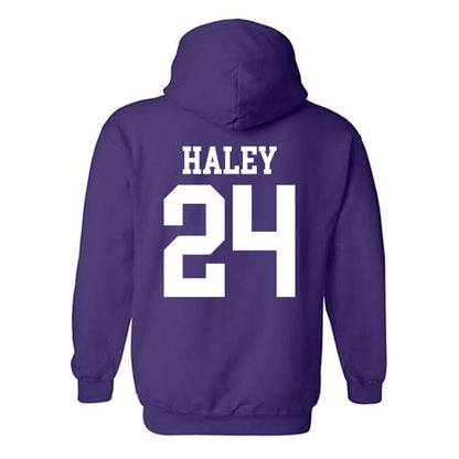 Kansas State - NCAA Baseball : Austin Haley - Classic Shersey Hooded Sweatshirt-1