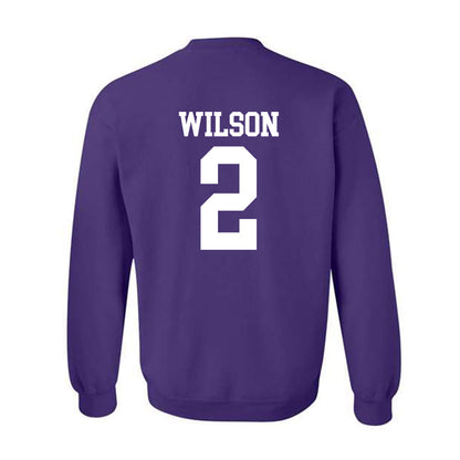 Kansas State - NCAA Men's Basketball : Exavier Wilson - Classic Shersey Crewneck Sweatshirt-1