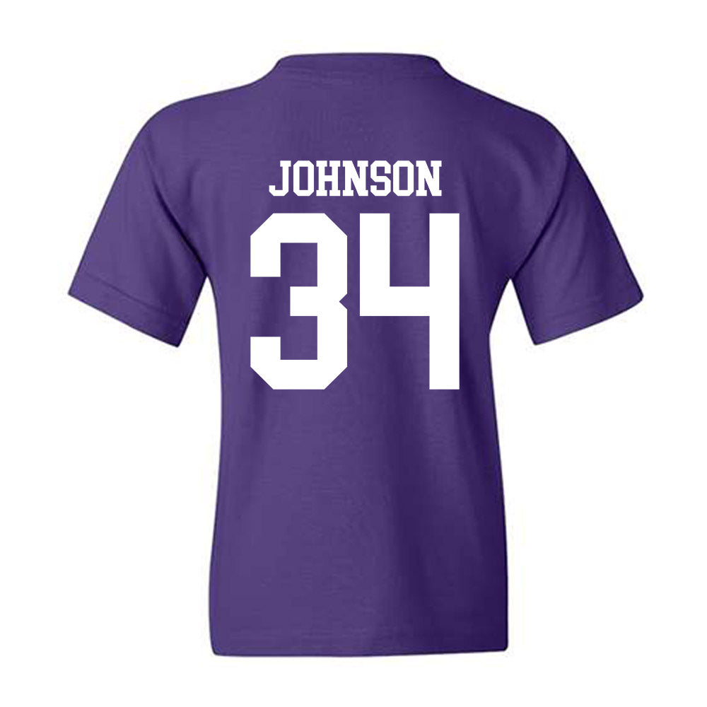 Kansas State - NCAA Men's Basketball : Nate Johnson - Classic Shersey Youth T-Shirt-1