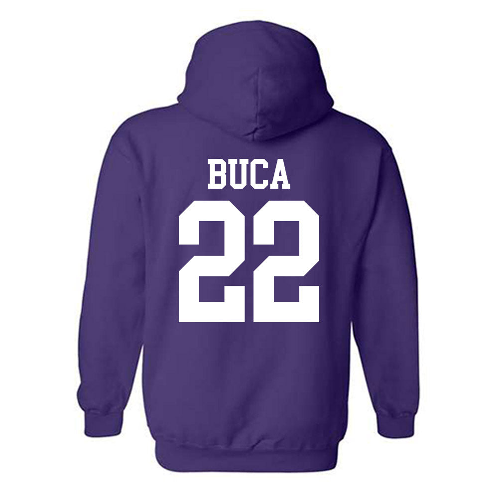 Kansas State - NCAA Men's Basketball : Dorin Buca - Classic Shersey Hooded Sweatshirt-1
