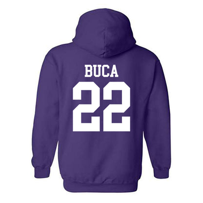 Kansas State - NCAA Men's Basketball : Dorin Buca - Classic Shersey Hooded Sweatshirt-1