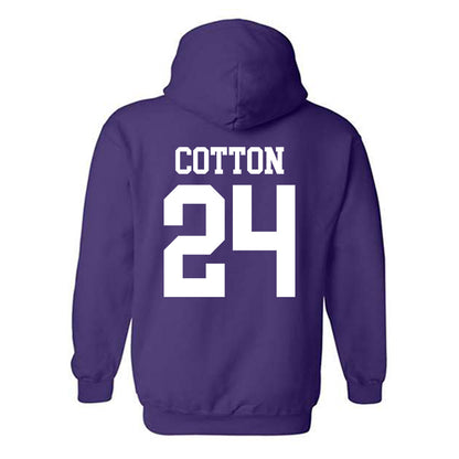 Kansas State - NCAA Women's Basketball : Jenessa Cotton - Classic Shersey Hooded Sweatshirt-1