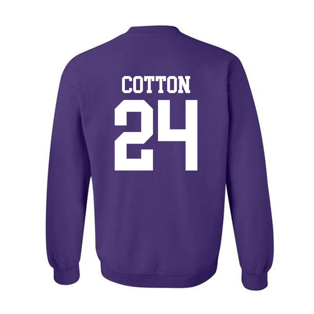 Kansas State - NCAA Women's Basketball : Jenessa Cotton - Classic Shersey Crewneck Sweatshirt-1