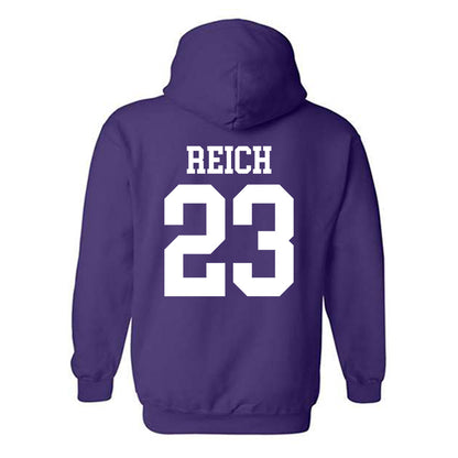 Kansas State - NCAA Baseball : Jonah Reich - Classic Shersey Hooded Sweatshirt-1