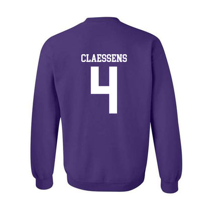 Kansas State - NCAA Women's Basketball : Nastja Claessens - Classic Shersey Crewneck Sweatshirt-1