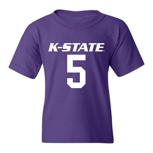 Kansas State - NCAA Men's Basketball : Spencer Bain - Classic Shersey Youth T-Shirt