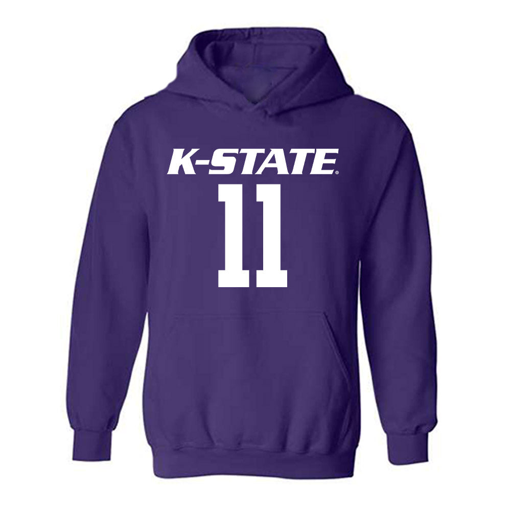 Kansas State - NCAA Women's Soccer : Emerson DeLuca - Classic Shersey Hooded Sweatshirt-0