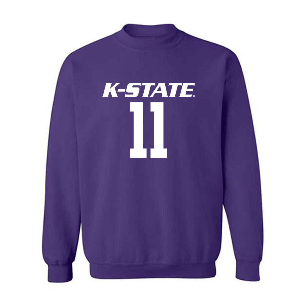 Kansas State - NCAA Baseball : Robby Bolin - Classic Shersey Crewneck Sweatshirt-0