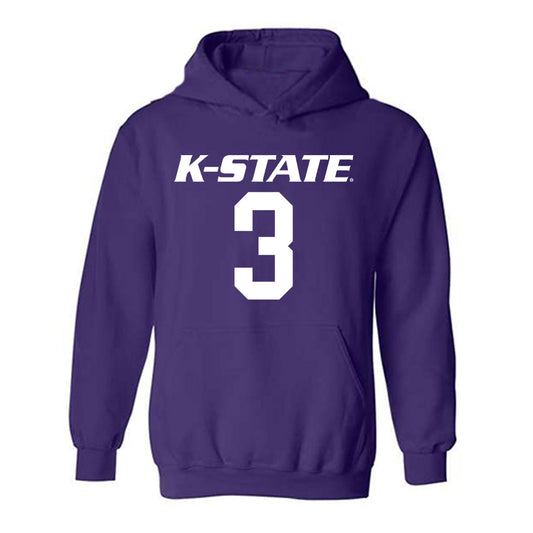 Kansas State - NCAA Men's Basketball : CJ Jones - Classic Shersey Hooded Sweatshirt