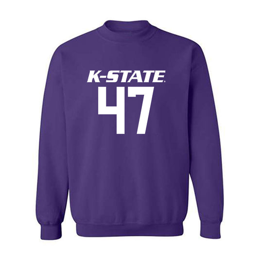 Kansas State - NCAA Men's Basketball : Andrej Kostic - Classic Shersey Crewneck Sweatshirt-0