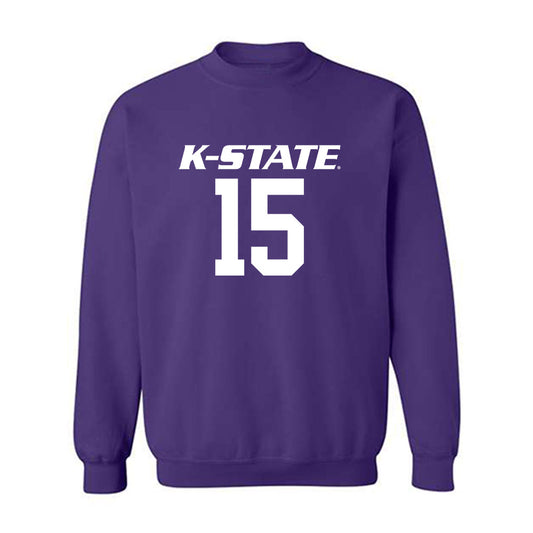 Kansas State - NCAA Men's Basketball : Taj Manning - Classic Shersey Crewneck Sweatshirt