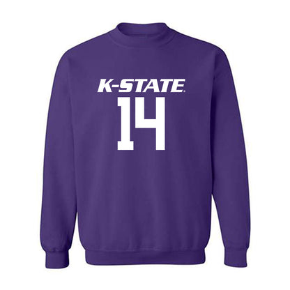 Kansas State - NCAA Men's Basketball : Mobi Ikegwuruka - Classic Shersey Crewneck Sweatshirt-0