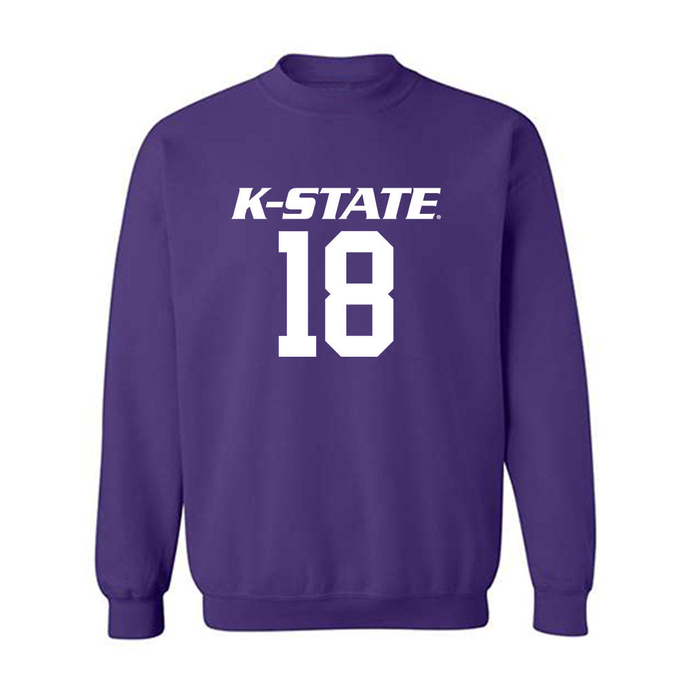 Kansas State - NCAA Football : Hudson Hutcheson - Crewneck Sweatshirt