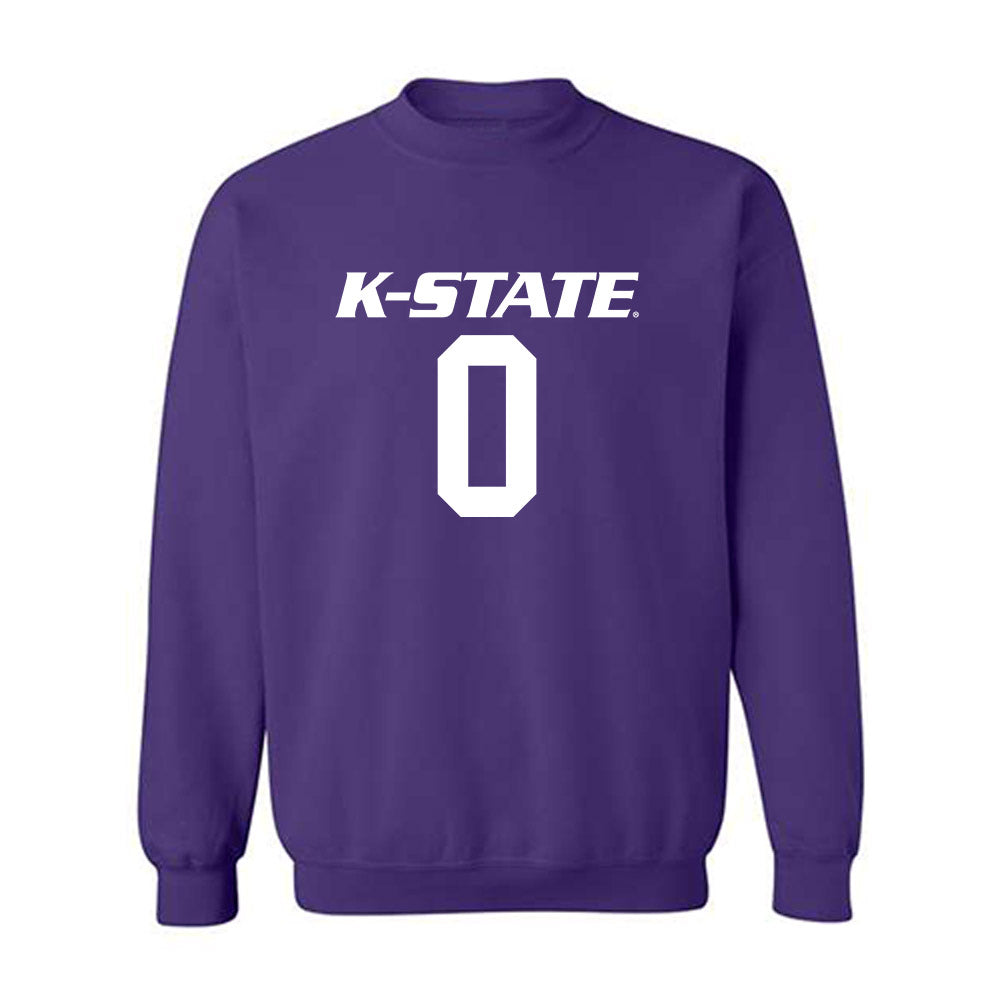 Kansas State - NCAA Men's Basketball : Elias Rapieque - Classic Shersey Crewneck Sweatshirt-0